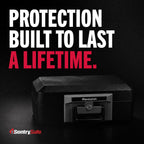 SentrySafe 1160 Fire-Resistant Box Safe with Key Lock 0.25 Cu. ft., Black