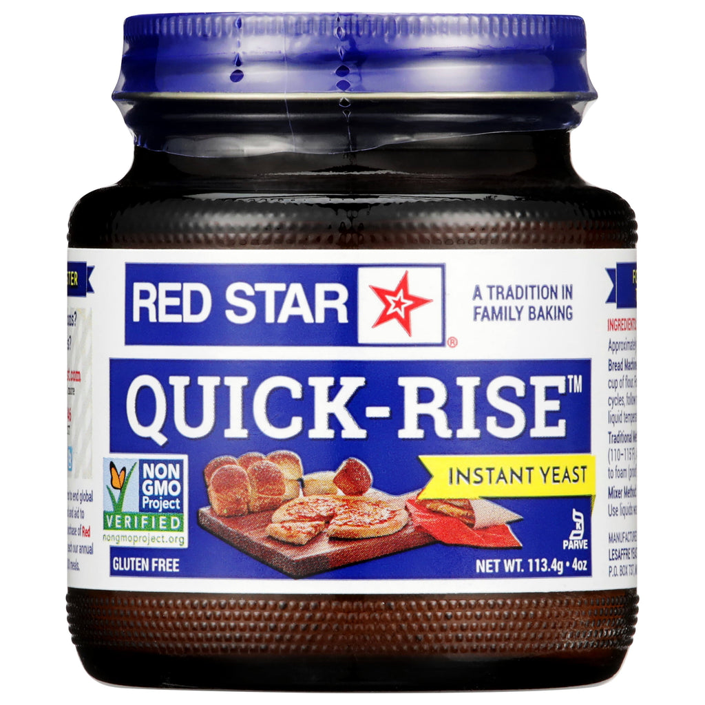 6 pack) Red Star Quick-Rise Instant Yeasts, 4 oz (113.4 g) Multi-Use Jar, Fast-Acting Baking Yeasts
