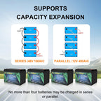 12V 100Ah Lithium Battery, 100A BMS Deep Cycle LiFePO4 Battery for Marine, RV, Solar System, Trolling Motor, Boat