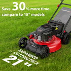 PowerSmart 21" 170cc Gas Self-Propelled Lawn Mower, with 6-Position Height Adjustment