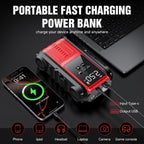 Lolseas Car Jump Starter with Air Compressor, 4500A Car Battery Jump Starter for 9.0L Gasoline/8.0L Diesel Engines, 150PSI PortableTire Inflator