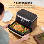 Ninja Foodi 10 QT 6-in-1 DualZone Smart XL Air Fryer, 2 Independent 5 QT Baskets, Grey - DZ550