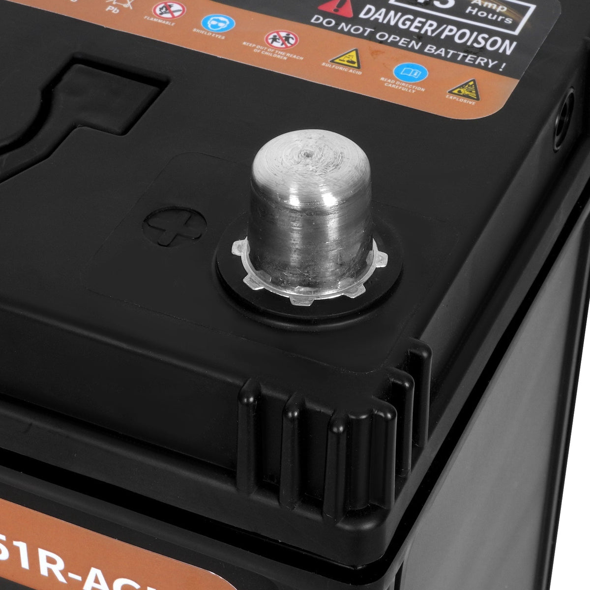 Autocessking Platinum AGM Battery, Group 51R Rechargeable Automotive Batteries for Car, 12V 450CCA 45Ah 75RC