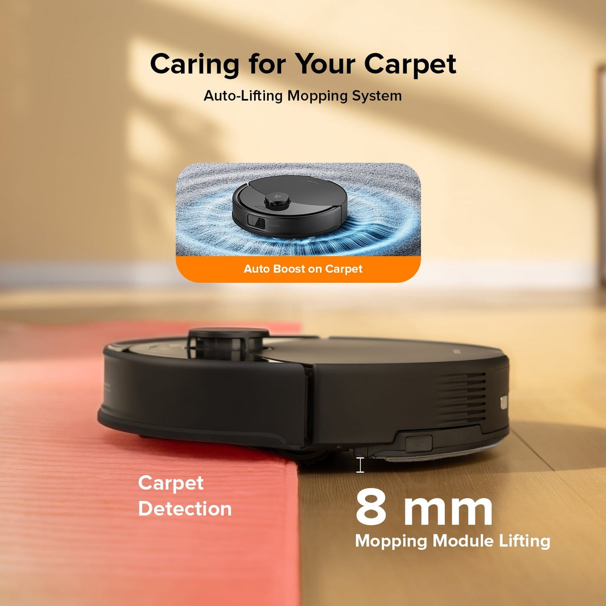 Roborock Q10 X5+ Robot Vacuum and Mop, Self-Emptying, Hands-Free Cleaning for up to 7 Weeks, 10,000Pa Suction, Obstacle Avoidance, LiDAR Navigation