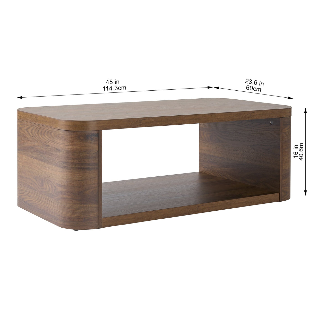 Better Homes & Gardens Juliet Coffee Table, Walnut