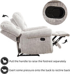 CANMOV Manual Recliner Chair, Nut Brown