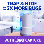 Zevo Max Flying Insect Indoor Fly Trap: Easy, Mess-Free Solution - Light Trap Catches & Kills House Flies, Fruit Flies, Gnats, & More (1 Plug in