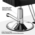 Baasha Reclining Salon Chair With Heavy Duty Hydraulic Pump