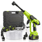 Cordless Pressure Washer, 1450 PSI Portable Handheld Power Washer with 6-in-1 Nozzle, 2 x 4.0Ah Batteries & Charger, for