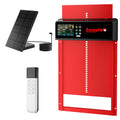 Solar Automatic Chicken Coop Door, Programmable Remote with 6 Modes (Red)