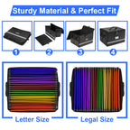 EXLIFBAG Fireproof File Organizer with Lock, 1 Layer