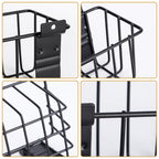 Heavy-Duty Slatwall Baskets and Hooks - Slatwall Accessories for Standard Slatwall Panels | Ideal for Organizing Garages and Workshops