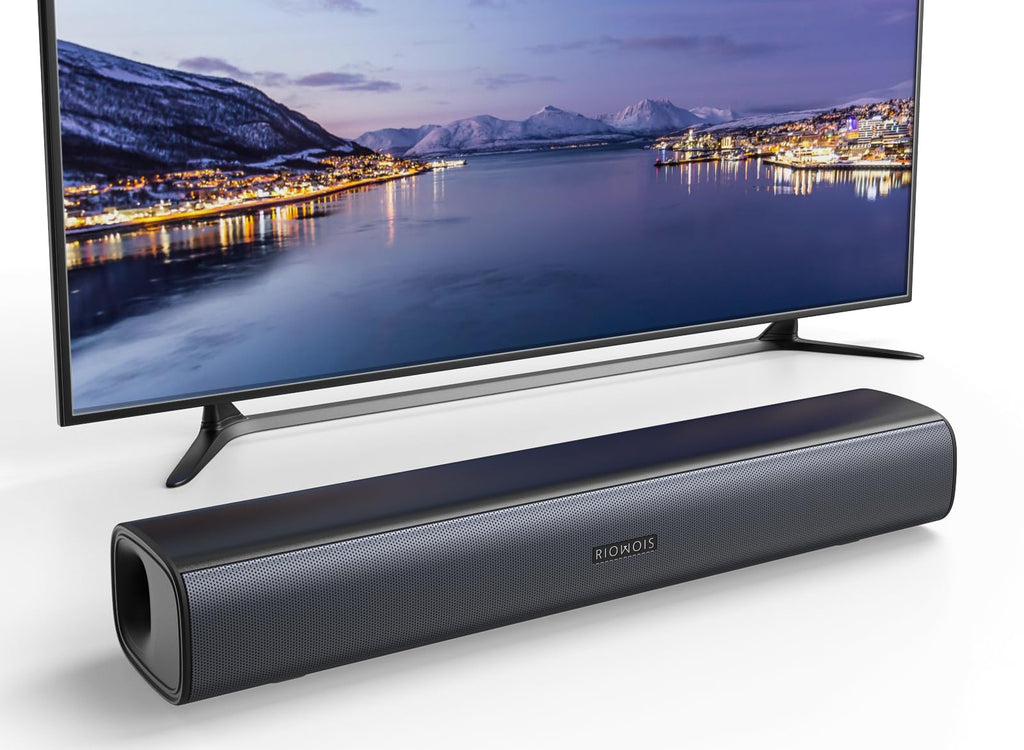 RIOWOIS 17" Sound Bar, Home Theater Surround Sound System for TV