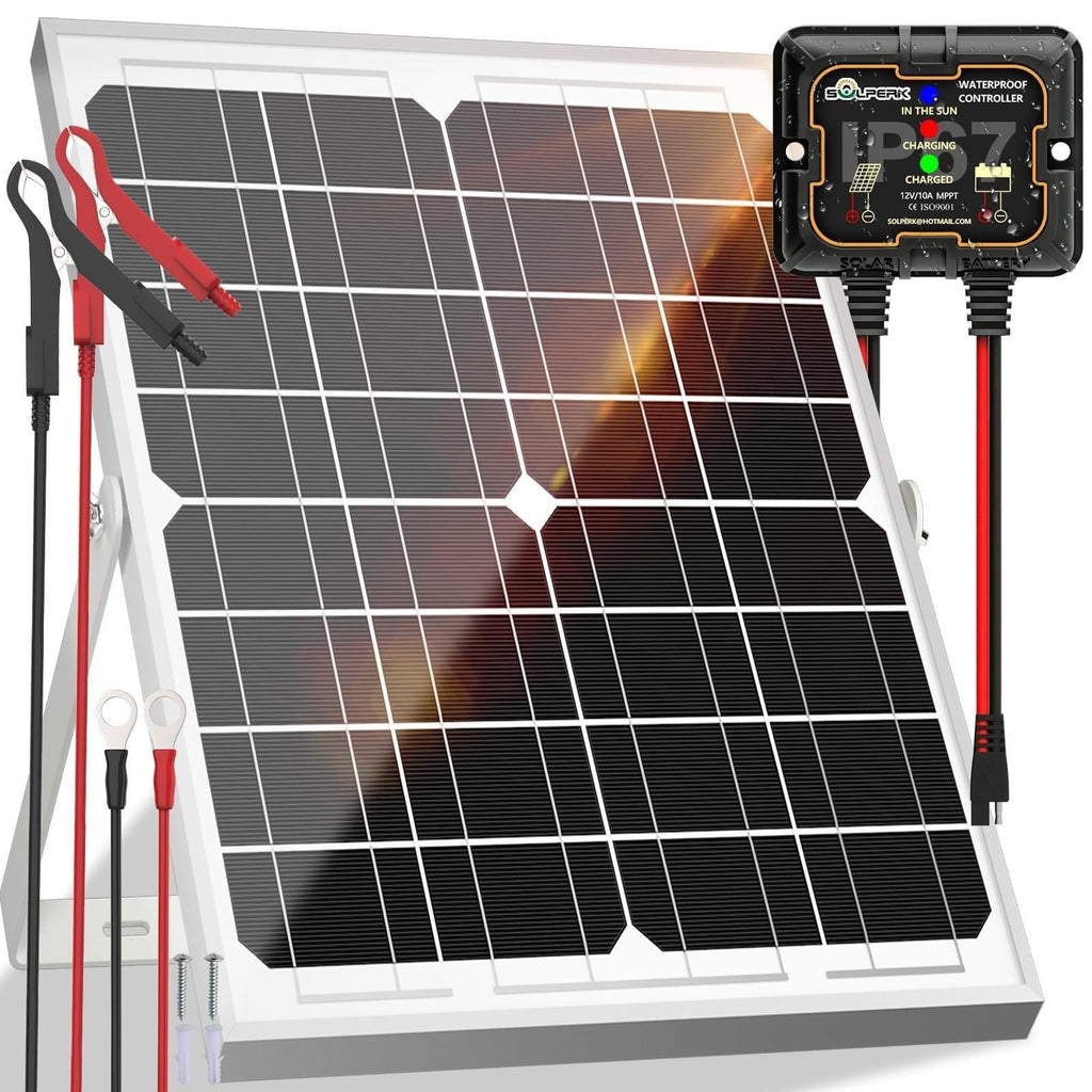 Solar Panel Kit 20W 12V Solar Battery Charger Trickle Maintainer