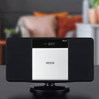 Jensen® JBS-300 Home Bluetooth Stereo Shelf Music System Speakers with MP3 CD Player Wall Mountable Digital AM-FM Radio, USB Port - Remote Included