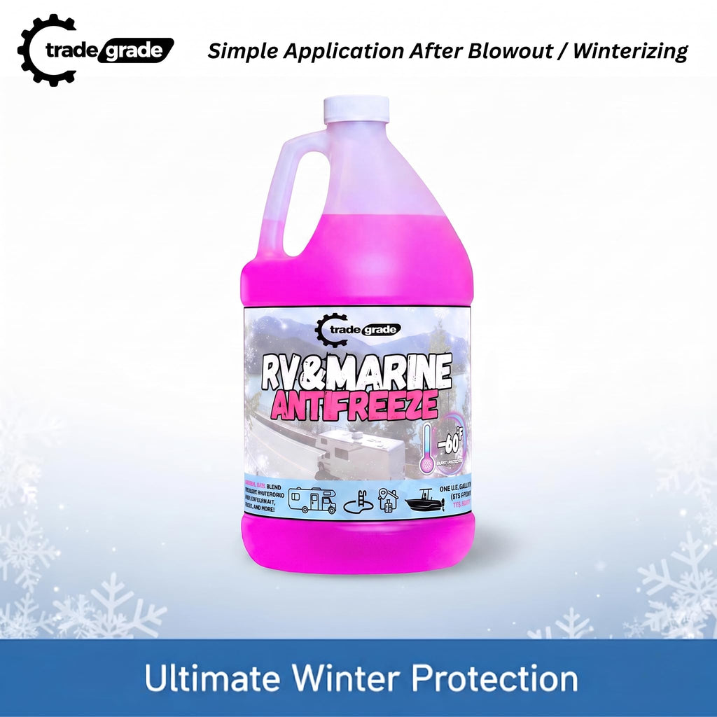 Premium Blend RV Antifreeze for Winterizing – Marine Antifreeze -60°F Freezing Point Protection, 4 Gallon (4-Pack) – Pink Winterizing Fluid for Boats