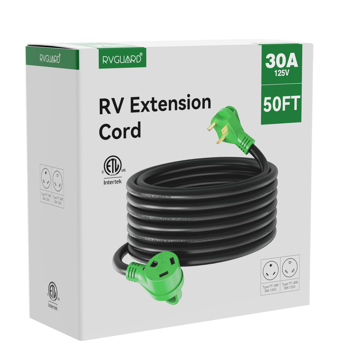 RVGUARD 30 Amp 50 Foot RV Extension Cord