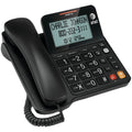 AT&T CL2940 Corded Phone with Speakerphone, Extra-Large Buttons and Tilt Display, Caller ID/Call Waiting, Audio Assist Volume Boost, Black