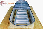 Premium Energy Saving Attic Door Insulation Stairway Cover Stair Ladder Opening Attic Tent with Easy Access Zipper 25" × 54" × 11"