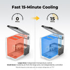 BougeRV 12V Refrigerator 53 Quart, Electric Car Cooler with MAX/ECO Mode