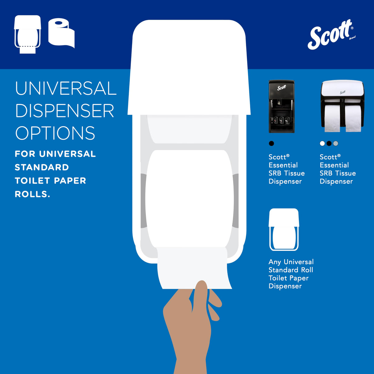 Scott Professional Standard Roll Toilet Paper, Bulk, 80 Rolls (13217)