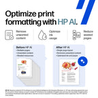 HP OfficeJet Pro 8125 Wireless All-in-One Color Inkjet Printer, Print, Scan, Copy, ADF, Duplex Printing Best-for-Home Office, 3 Month Trial of
