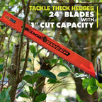 RYOBI 40V 24" Hedge Trimmer Kit - 40V 2Ah Lithium Battery
