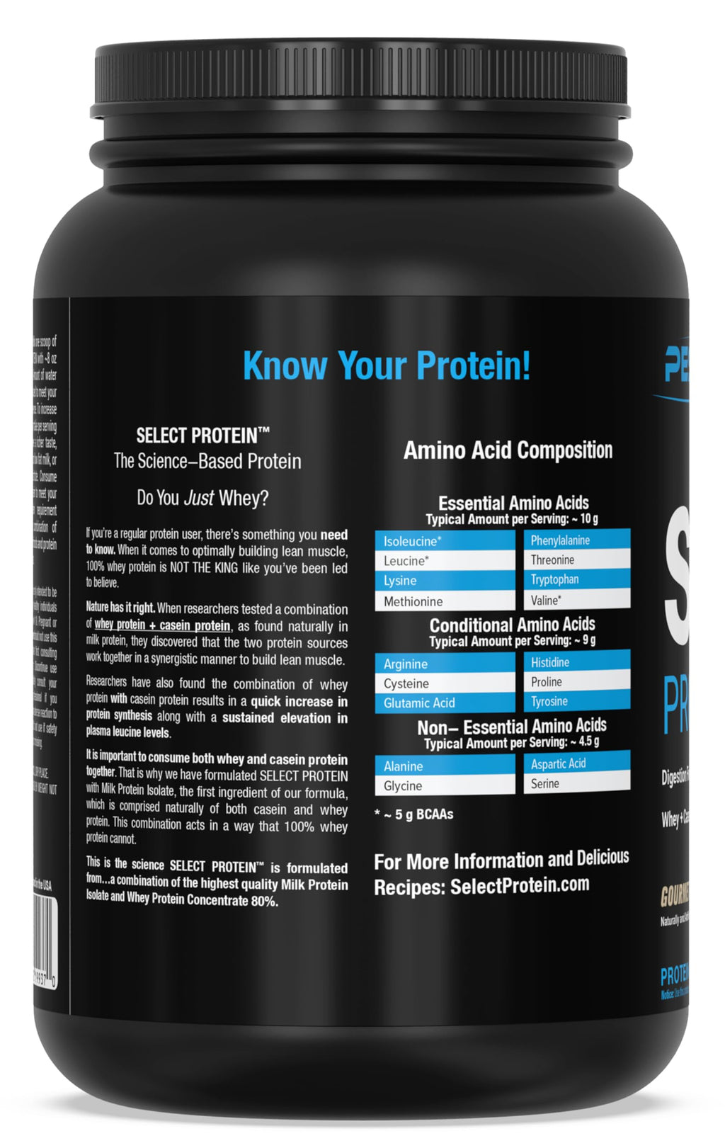 PEScience Select Protein Powder, Gourmet Vanilla, 27 Servings