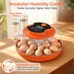 18 Egg Incubators for Hatching Eggs, Automatic Egg Turning and Humidity Control Incubator for Hatch Chicken Duck Quail Pigeon Pheasant Partridge Home
