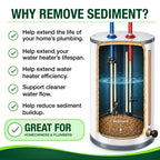 The Original Sediment Gone™ Water Heater Flush Kit & Sediment Removal Tool