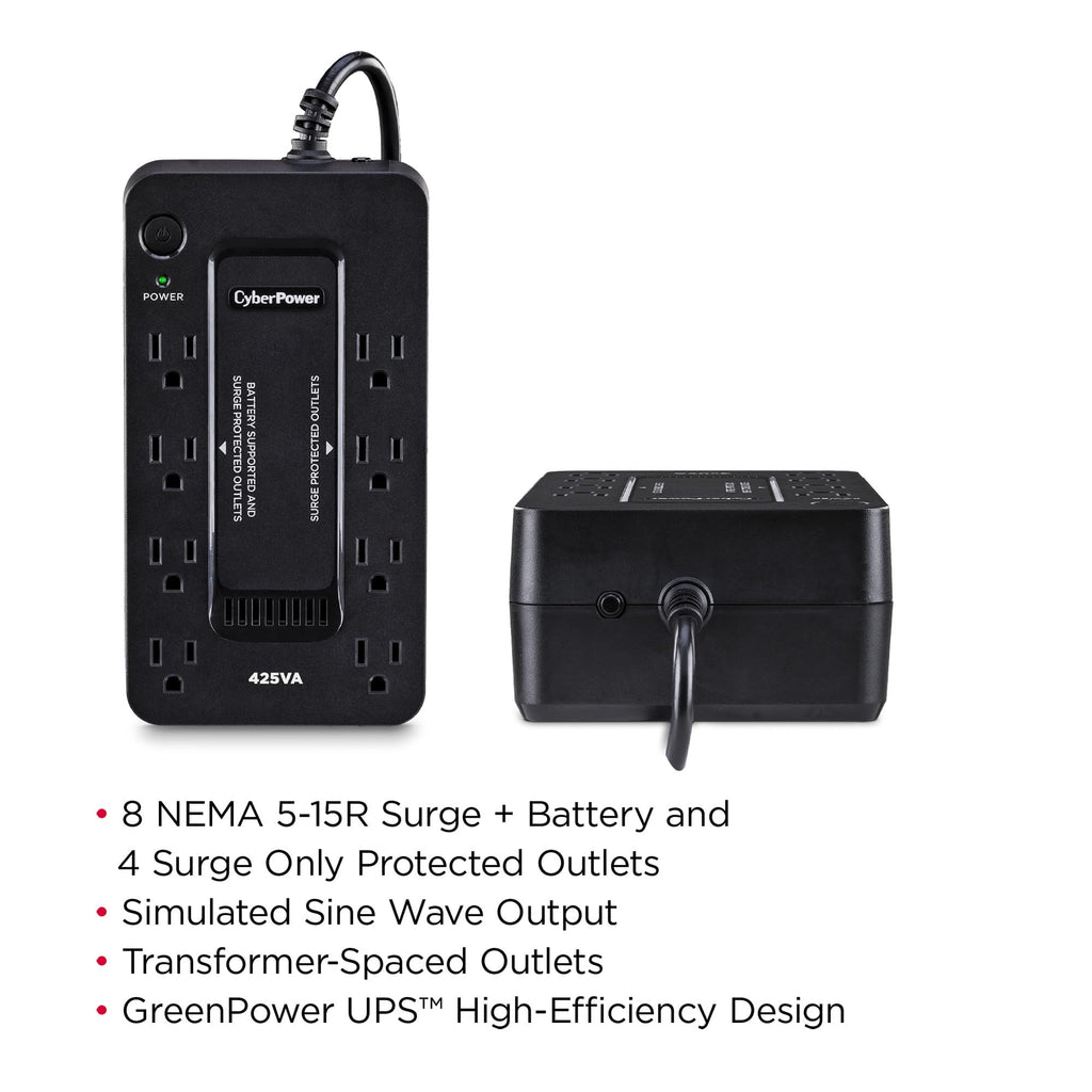 CyberPower ST425 Standby UPS Battery Backup and Surge Protector