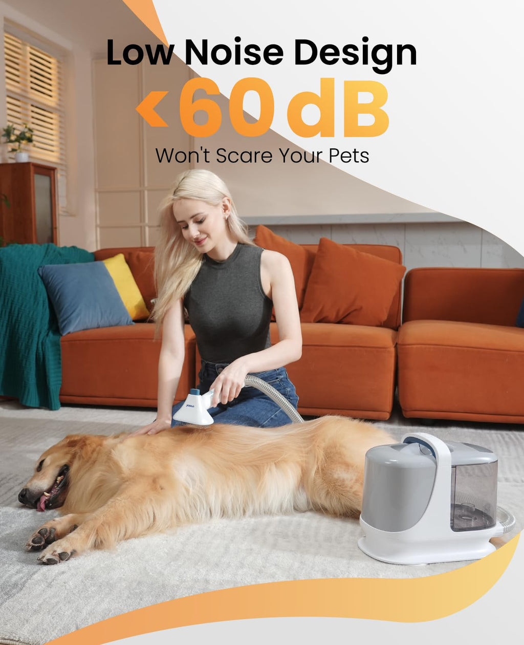 oneisall Dog Grooming Vacuum Kits with Pet Clipper