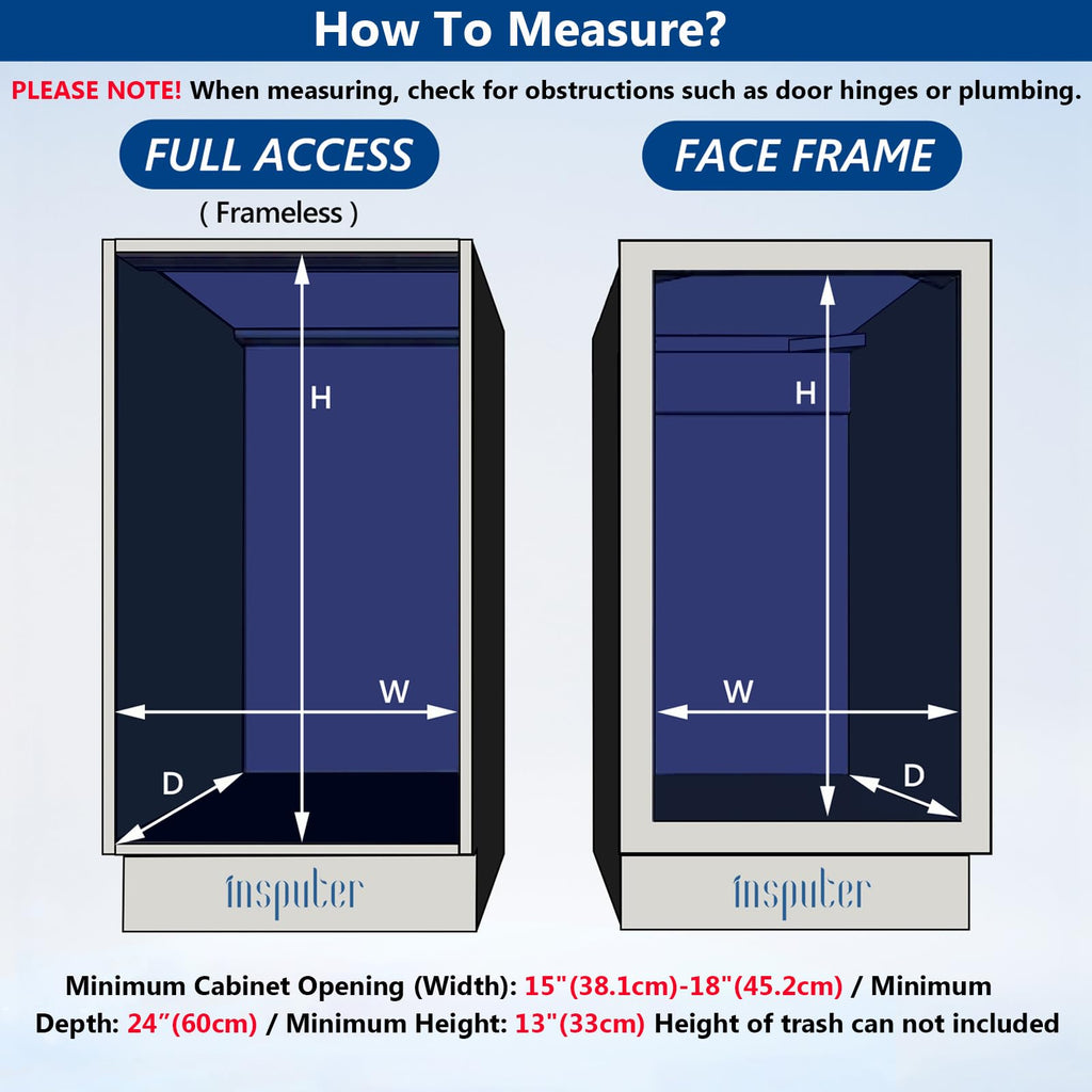 Dual Pull Out Trash Can Under Cabinet with Soft-Close Slides