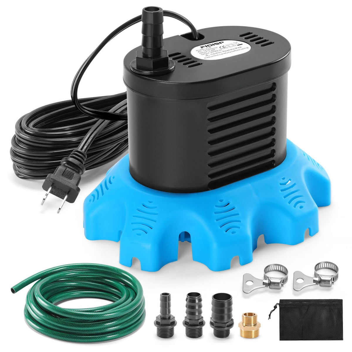 Pool Cover Pump, 850 GPH Pool Water Pump with 23 FT Drain Hose