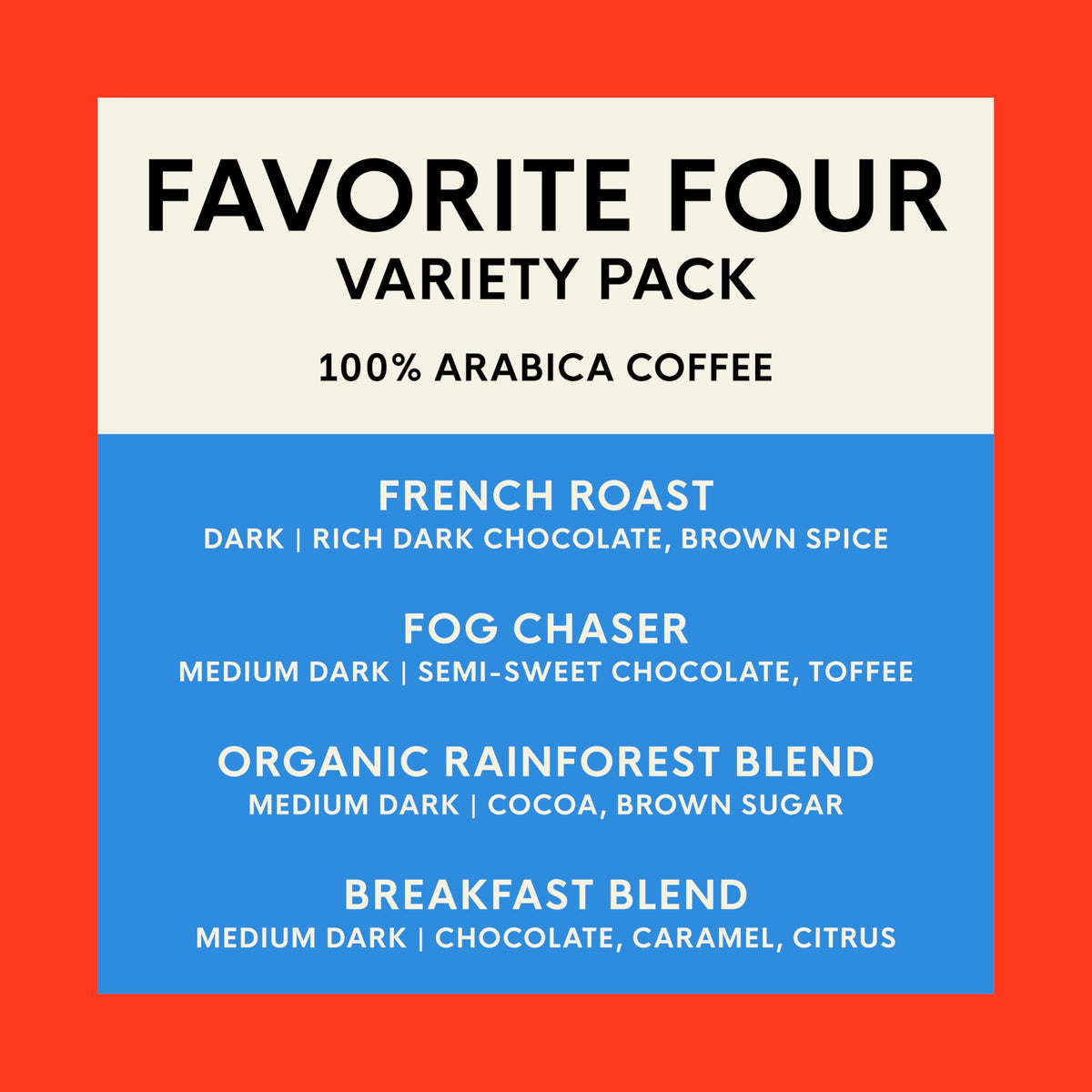 San Francisco Bay Variety Pack Original K-Cup Compatible Coffee Pods, 80 ct