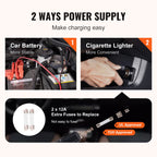 VEVOR Electric Car Jack 5 Ton with Electric Impact Wrench & Inflator Pump