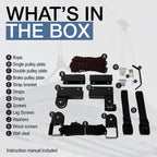 StoreYourBoard Cargo Box Pulley System – Heavy-Duty Garage Hoist Lift for Rooftop Carriers – Garage Storage & Garage Organization Ceiling Hoist with