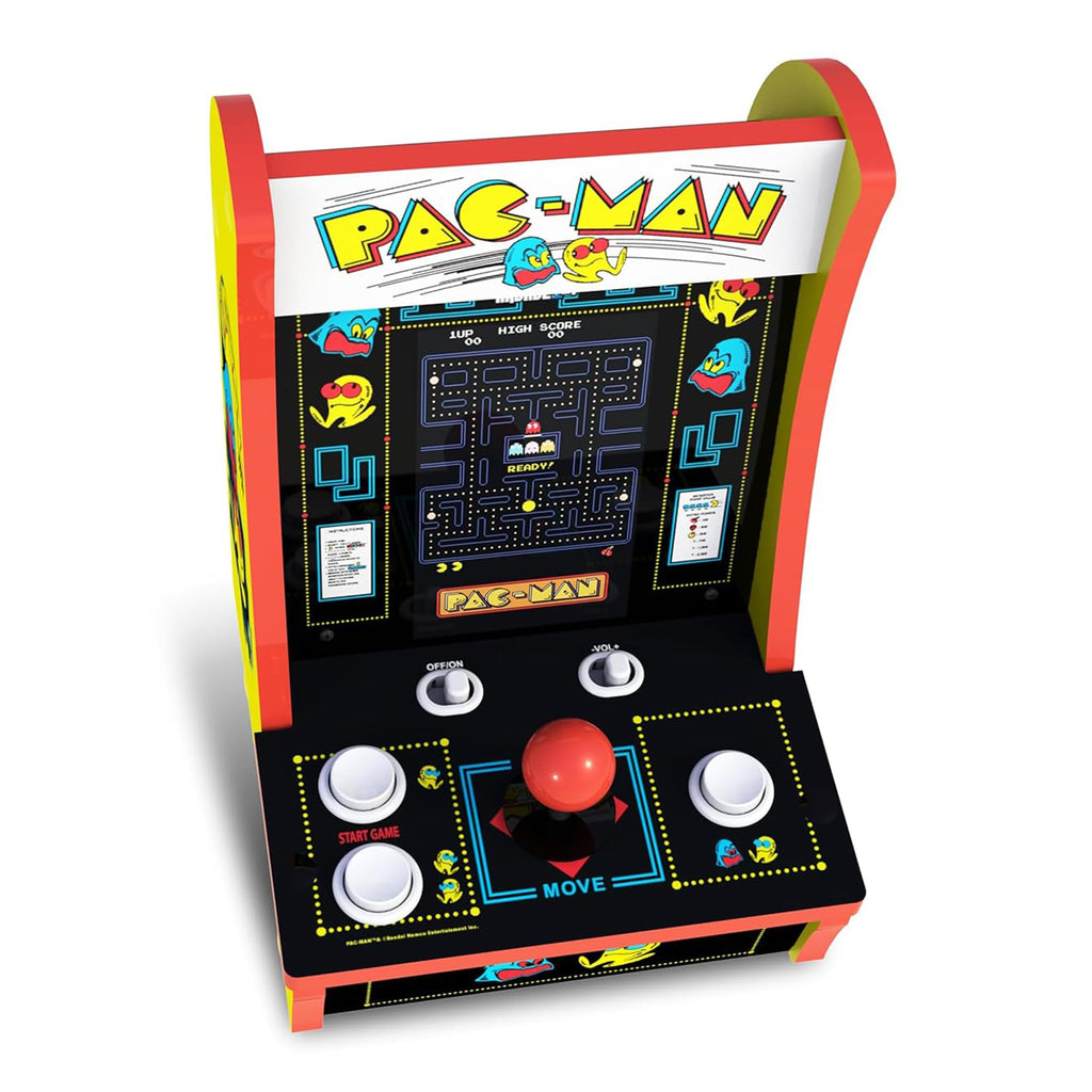 Arcade1Up Pac-Man Countercade Countertop Arcade Machine, 3 Retro Games