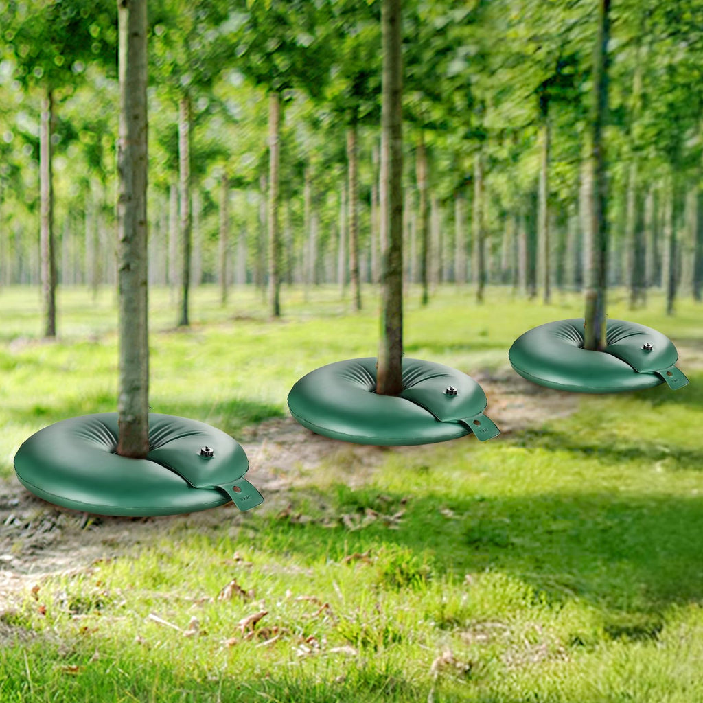 VEVOR Tree Watering Bag Slow Release, 4 Pack 20 Gallons Tree Watering Bags/Ring, Reusable Refillable Tree Irrigation Ring Water Bags, Heavy Duty