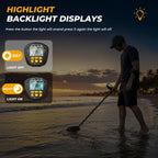 Higher Accuracy Metal Detector for Adults: 2026 Latest Professional Gold Detector with Backlit LCD, Advanced DSP Chip, IP68 Waterproof 10" Large Coil