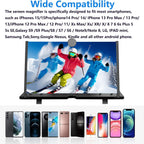 20" Screen Magnifier – 3D HD Cell Phone Magnifing Screen Enlarger Projector for Movies Videos and Gaming – Foldable Phone Stand Holder with Screen