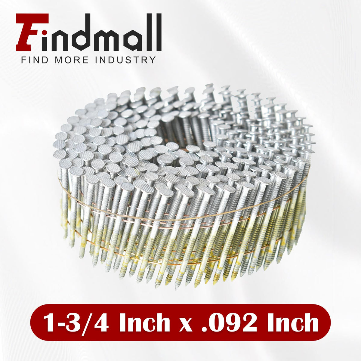 findmall 3600 Count Siding Nails 1-3/4" by .092 Inch Hot-Dipped Galvanized