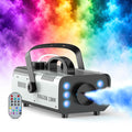 1200W RGB Fog Machine, 6 Colorful LED Lights for Smoke Machine Indoor/Outdoor Use, Perfect for Parties, Weddings, and Stage Effects