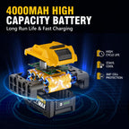 1500 FT-LBS(2000N.M) Cordless Impact Wrench, 1/2" High Torque