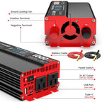 1000W Power Inverter 12V DC to 110V/120V AC Car Converter for Vehicles