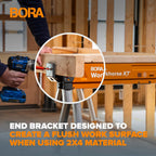 BORA Workhorse XT Saw Horses 2 Pack Adjustable Folding Heavy Duty Sawhorse