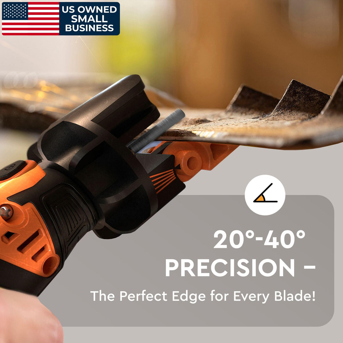 Sharp Pebble Cordless Lawn Mower Blade Sharpener – Lawnmower Sharpening Kit