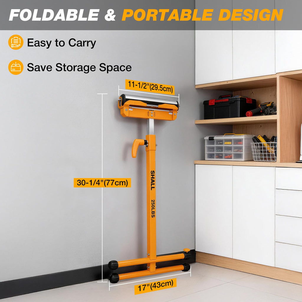 SHALL Roller Stand, Heavy-Duty Folding Roller Stands with 500 LBS Capacity