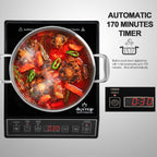 Duxtop 1800W Portable Induction Cooktop Countertop Burner, Black 9100MC