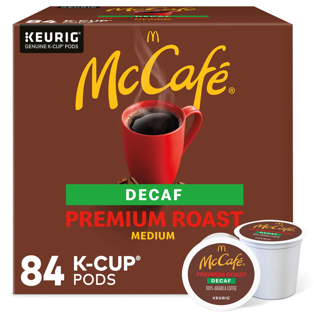 McCafe Premium Roast Decaf Coffee, K-Cup Pods, 84 Count